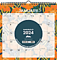 2024 Willow Creek Press Spiral Art Monthly Wall Calendar, 12" x 12", Marigold Floral, January to December 1 thumbnail image