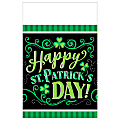 Amscan Clover Me Lucky St. Patrick's Day Table Covers, 54" x 102", Green, 3 Table Covers Per Pack, Set Of 2 Packs