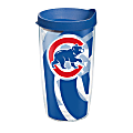 Tervis Genuine MLB Tumbler With Lid, Chicago Cubs, 16 Oz, Clear