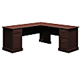 Bush Business Furniture Syndicate L Shaped Desk, 72"W x 72"D, Mocha Cherry, Standard Delivery