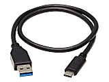 Tripp Lite USB C to USB-A Cable USB Type C 3.1 Gen 2, 10 Gbps M/M USB Type C 20in - First End: 1x Type A Male USB - U42820NG2 1 thumbnail image