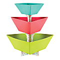 Amscan Sweets And Treats 3-Tier Cardboard Candy Bowl, 13-3/4" x 9-1/4", Multicolor