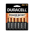 Duracell® Coppertop AA Alkaline Batteries, Pack Of 10