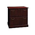 Bush Business Furniture Syndicate 30"W Lateral 2-Drawer File Cabinet, Harvest Cherry, Standard Delivery