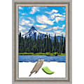 Amanti Art Picture Frame, 30" x 42", Matted For 24" x 36", Parlor Silver