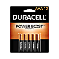 Duracell® Coppertop AAA Alkaline Batteries, Pack Of 10