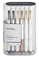 TUL® BP Series Retractable Ballpoint Pens, Medium Point, 1.0 mm, Pearl White Barrel, Blue Ink, Pack Of 12 Pens 1 thumbnail image