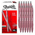 Sharpie S-Gel, Gel Pens, Medium Point (0.7mm), Bold Blush Barrel, Black Ink, 12 Count 1 thumbnail image