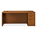 HON® Valido™ Right Full-Pedestal Desk, 29 1/2"H x 72"W x 36"D, Bourbon Cherry