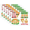 Eureka Jumbo Scented Stickers, Pizza, 12 Stickers Per Pack, Set Of 6 Packs