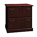 Bush Business Furniture Syndicate 2 Drawer Lateral File Cabinet, 30"W, Harvest Cherry, Premium Installation