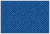 Carpets for Kids® KIDSoft™ Comforting Circles Tonal Solid Rug, 6' x 9', Primary Blue