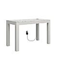 Ameriwood™ Home Astor 48"W Computer Desk With Wireless Charger, White