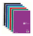 Office Depot® Brand Wirebound Notebook, 3-Hole Punched, 8 1/2" x 10 1/2", 3 Subjects, Wide Ruled, 120 Sheets, Assorted Colors (No Color Choice)