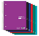 Office Depot® Brand Wirebound Notebook, 8 1/2" x 11", 5 Subjects, College Ruled, 180 Sheets, Assorted Colors (No Color Choice)