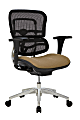 WorkPro® 12000 Series Ergonomic Mesh/Premium Fabric Mid-Back Chair, Black/Beige, BIFMA Compliant 1 thumbnail image