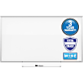 Quartet® Silhouette Total Erase Melamine Dry-Erase Whiteboard, 28" x 50", Aluminum Frame With Graphite Finish 1 thumbnail image