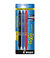 Pilot® FriXion® Clicker Erasable Gel Pens, Fine Point, 0.7 mm, Classic Assorted Barrels, Assorted Ink Colors, Pack Of 3