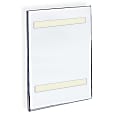 Azar Displays Acrylic Sign Holders With Adhesive Tape, 14" x 8 1/2", Clear, Pack Of 10