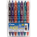 Pilot® FriXion® Clicker Erasable Gel Pens, Fine Point, 0.7 mm, Assorted Barrels, Assorted Ink Colors, Pack Of 7