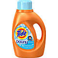 Tide Plus Downy Detergent - Liquid - 0.36 gal (46 fl oz) - Clean Breeze ScentBottle - 1 / Bottle - Orange 1 thumbnail image
