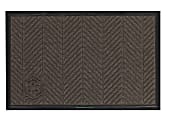 M+A Matting WaterHog Floor Mat, Max Herringbone, 4' x 6', Chestnut Brown 1 thumbnail image