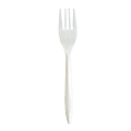 Genuine Joe Heavy/Medium-Weight Polypropylene Forks, White, Box Of 1,000