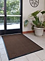 M+A Matting WaterHog Floor Mat, Max Herringbone, 3' x 10', Chestnut Brown