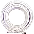 Wilson Electronics RG6 F-Male to F-Male Low-Loss Coaxial Cable, 20', White, 950620 1 thumbnail image