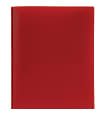 Office Depot® Brand Poly 2-Pocket Portfolio With Fasteners, Red