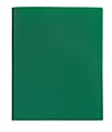 Office Depot® Brand Poly 2-Pocket Portfolio With Fasteners, Green