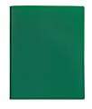 Office Depot® Brand Poly 2-Pocket Portfolio With Fasteners, Green 1 thumbnail image