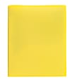 Office Depot® Brand Poly 2-Pocket Portfolio With Fasteners, Yellow