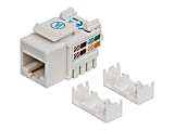 Intellinet Keystone Jack, Cat6, UTP, Punch-down, White - Modular insert - CAT 6 - UTP - RJ-45 - white 1 thumbnail image
