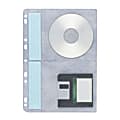 Compucessory CD DVD Ring Binder Storage Page - 4 CD DVD Capacity - Letter 8.50" x 11"Ring Binder - White - Polypropylene - 10 Pack 1 thumbnail image