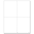 ComplyRight™ W-2 Tax Forms, Blank Face With Backer Instructions, 4-Up (Box Format), Laser, 24 Lb Paper Stock, 8-1/2" x 11", Pack Of 500 Forms
