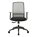 Eurostyle Kasper Mesh Mid-Back Office Task Chair, Gray/Black