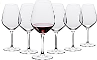 Table 12 Red Wine Glasses, 19.25 Oz, Clear, Set Of 6 Glass