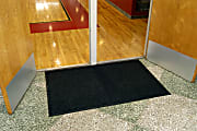 M+A Matting WaterHog Squares Classic Floor Mat, 3' x 5', Charcoal, Universal Cleated Backing 1 thumbnail image