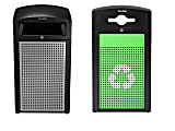 Alpine Industries Steel, Indoor/Outdoor Trash Can, 40 Gallons, Green, 2/Pack (471-40-SILGC-MK) 1 thumbnail image