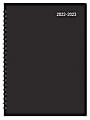 Office Depot® Brand Weekly/Monthly Academic Planner, Vertical Format, 6-5/8" x 8-3/4", 30% Recycled, Black, July 2022 to August 2023