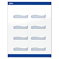 Avery® Printable Labels With Sure Feed® Technology, S00-ETZ, Rectangle, 2" x 3", Glossy White With Preprinted Blue Waves Design, Pack Of 80 1 thumbnail image