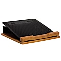Rolodex® Distinctions™ Punched Metal And Wood Laptop Stand, Black/Cherry 1 thumbnail image
