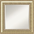 Amanti Art Astoria Wall Mirror, Square, 27" x 27", Champagne