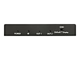 StarTech.com 2 Port HDMI Splitter - 4K 60Hz - 1x2 Way HDMI 2.0 Splitter - HDR - ST122HD202 - HDMI 2.0 splitter supports UHD resolutions up to 4K at 60Hz and HDR - 1x2 HDMI splitter 4K automatically passes EDID