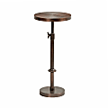 Kate and Laurel Engles Iron Round Drink Table, 30"H x 10"W x 10"D, Bronze 1 thumbnail image