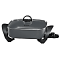 West Bend 12" Non-Stick Electric Skillet, Gray 1 thumbnail image
