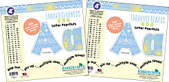 Barker Creek Letter Pop-Outs, 4", Thoughtfulness, 255 Characters Per Pack, Set Of 2 Packs