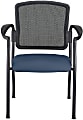 WorkPro® Spectrum Series Mesh/Vinyl Stacking Guest Chair With Antimicrobial Protection, With Arms, Navy, Set Of 2 Chairs, BIFMA Compliant 1 thumbnail image