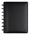 TUL® Customizable Discbound Notebook With Leather Cover, Junior Size, Narrow Ruled, 60 Sheets, Black 1 thumbnail image